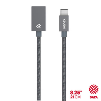 Hliníkový adaptér Kanex DuraBraid™ z USB-C na USB 3.0 typu A (vesmírně šedý)