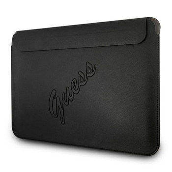 Guess Saffiano Script Computer Sleeve - Etui na notebooka 13" (czarny)