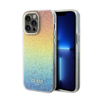 Guess IML Faceted Mirror Disco Iridescent - pouzdro pro iPhone 13 Pro Max (duhové)