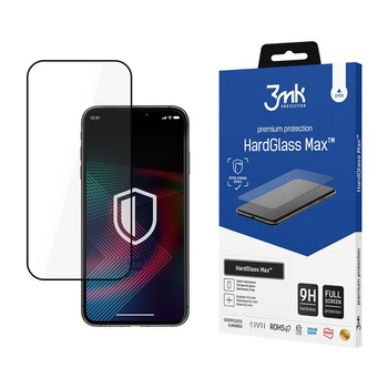 3mk HardGlass Max - Verre trempé pour iPhone 14 Pro (Noir)