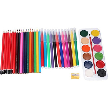 Topwrite - Set of crayons, pens and paints 43 pcs.