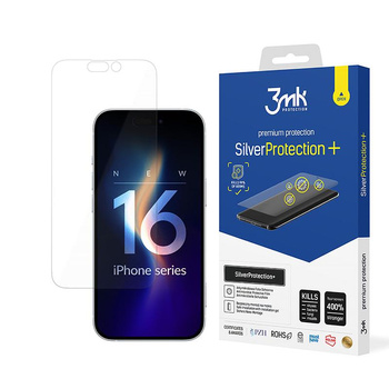 3mk SilverProtection+ - Film protecteur pour iPhone 16