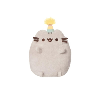 Pusheen - Mascotte en peluche avec bonnet d'anniversaire 14 cm