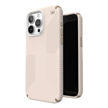 Speck Presidio2 Grip - iPhone 15 Pro Max tok (Bleached Bone / Heirloom Gold / Hazel Brown)