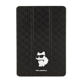 Karl Lagerfeld Folio Magnet Allover Saffiano Monogram NFT Choupette - Étui pour iPad 10.2" (2021-2019) (Noir)