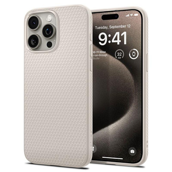 Spigen Liquid Air - pouzdro pro iPhone 15 Pro Max (Natural Titanium)