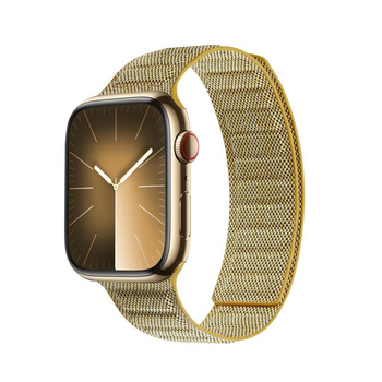 Crong Melange - Magnetický řemínek pro Apple Watch 38/40/41/42 mm (žlutá melanž)