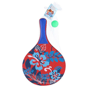 Raquettes de plage 2 pcs et balle (bleu/rouge)