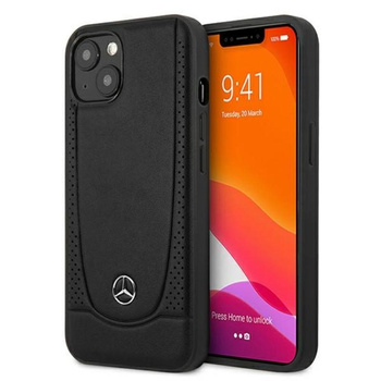 Mercedes Leather Urban Line - iPhone 13 mini case (black)