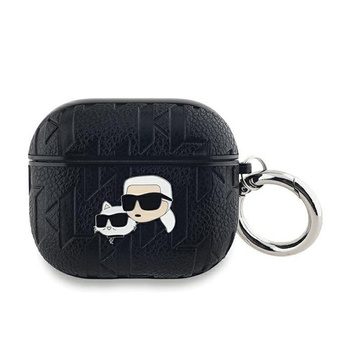 Karl Lagerfeld Monogramme Karl & Choupette Head - Étui AirPods 3 (noir)