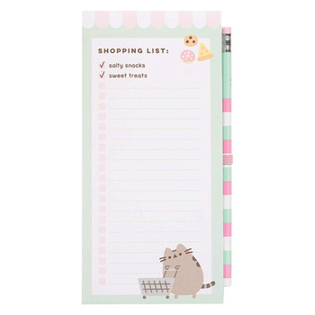 Pusheen - Magnetic shopping list for refrigerator from Foodie collection (10 x 21 cm)