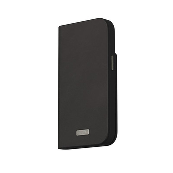 Moshi Overture MagSafe - Leather 3-in-1 iPhone 15 flip case (Midnight Black)