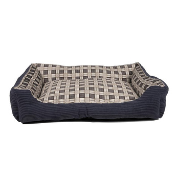 Weiches Sofabett für Hunde 75 x 58 x 19 cm roz. L (marineblau)