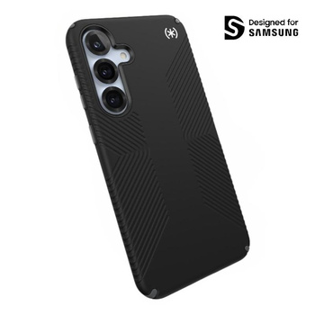 Speck Presidio2 Grip - Samsung Galaxy S25+ / 24+ Case (Black/Slate Grey/White)