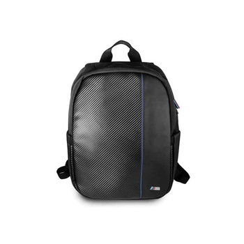 BMW Carbon Navy Stripe - 16" Notebook-Rucksack (schwarz)