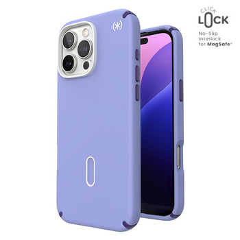 Speck Presidio2 Pro ClickLock & MagSafe - pouzdro pro iPhone 16 Pro Max (Future Lavender / Cassis Purple / White)