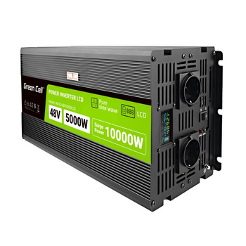 Green Cell - PowerInverter s LCD displejem 48V na 230V 5000W/10000W Měnič napětí s čistou sinusovkou