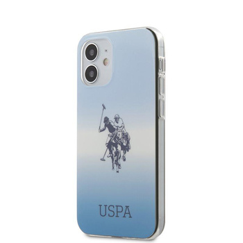 US Polo Assn Dh & Logo Gradient - pouzdro pro iPhone 12 Mini (modré)