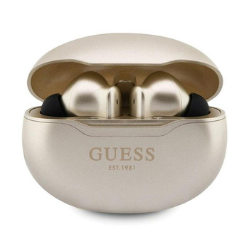 Guess True Wireless Classic EST BT5.3 - TWS headphones + charging case (gold)