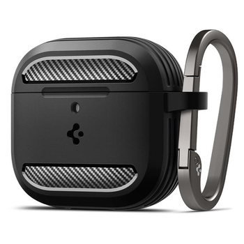 Spigen Rugged Armor - Étui pour Apple AirPods 4 (Noir mat)