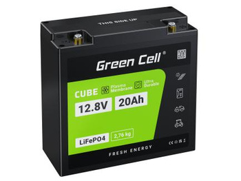 Green Cell - Batterie LiFePO4 12V 12.8V 20Ah pour systèmes photovoltaïques, camping-cars et bateaux