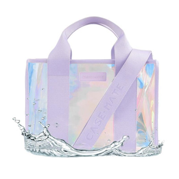 Case-Mate Soap Bubble Mini Beach Tote - Waterproof Shoulder Bag (Iridescent)