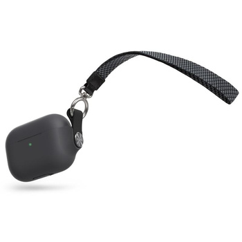 Moshi Pebbo - AirPods Pro tok levehető csuklópánttal (Shadow Black)