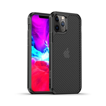 Crong Hybrid Carbon - iPhone 12 Pro Max Case (black)