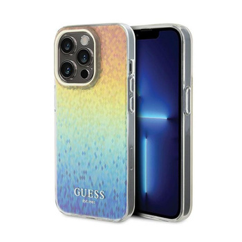 Guess IML Faceted Mirror Disco Iridescent - pouzdro pro iPhone 14 Pro Max (duhové)