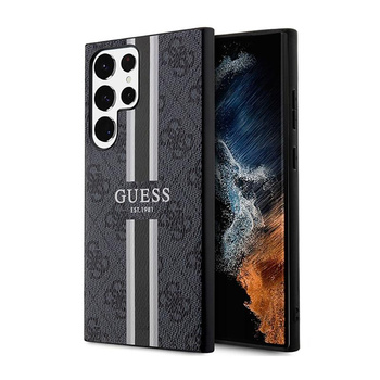 Guess 4G Printed Stripe - Samsung Galaxy S23 Ultra Tasche (schwarz)